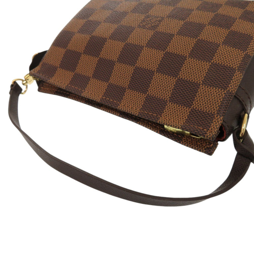 LOUIS VUITTON Handbag N51982 Damier canvas Brown Damier Truth makeup Women Used Authentic