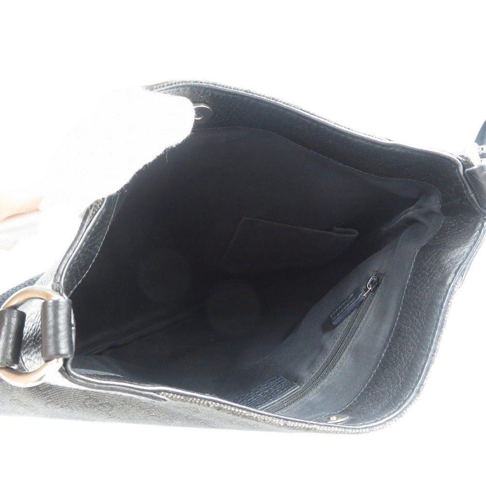 GUCCI Shoulder Bag 196140 GG canvas, leather black