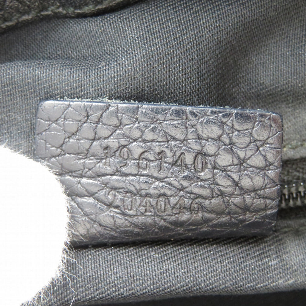 GUCCI Shoulder Bag 196140 GG canvas, leather black