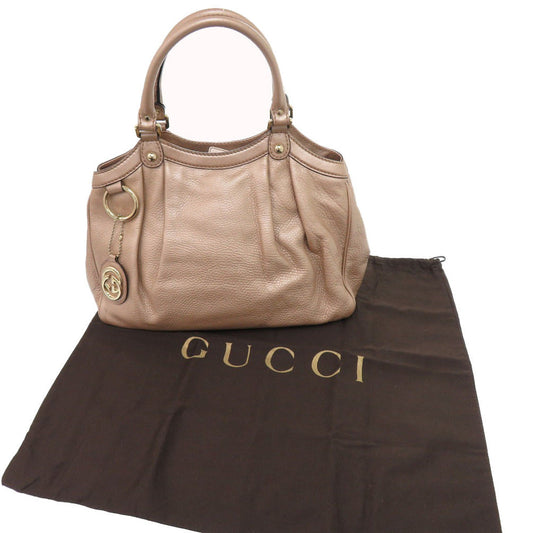 GUCCI Handbag 211944 leather beige Sookie Tote Bag