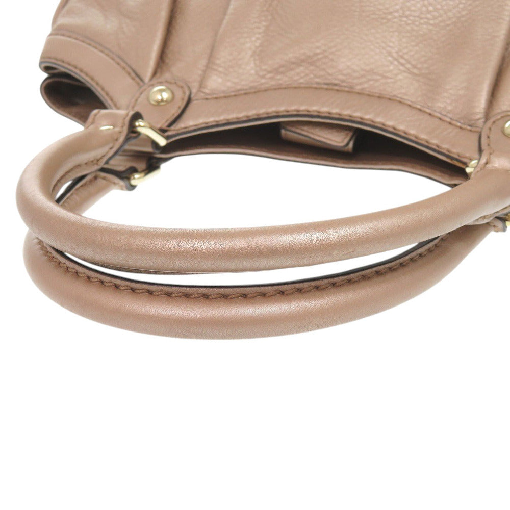 GUCCI Handbag 211944 leather beige Sookie Tote Bag