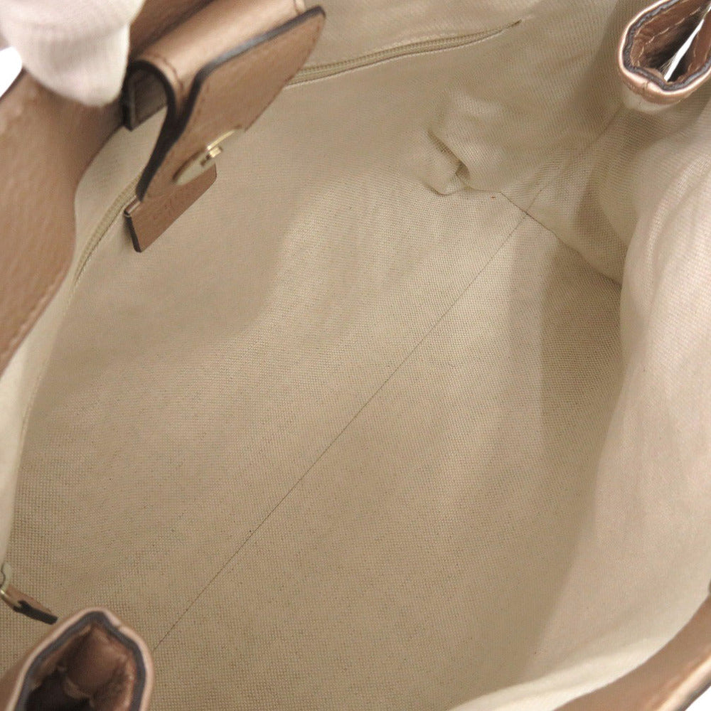 GUCCI Handbag 211944 leather beige Sookie Tote Bag