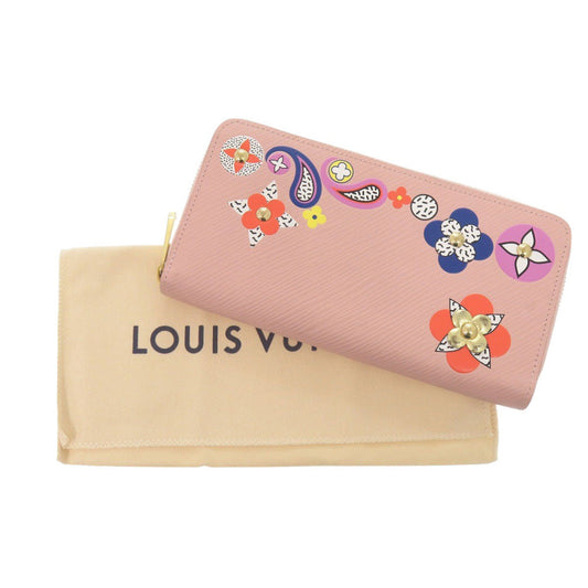 LOUIS VUITTON Long Wallet Purse M62067 Epi Leather pink Zip Around Epi Zippy wallet Women Used Authentic