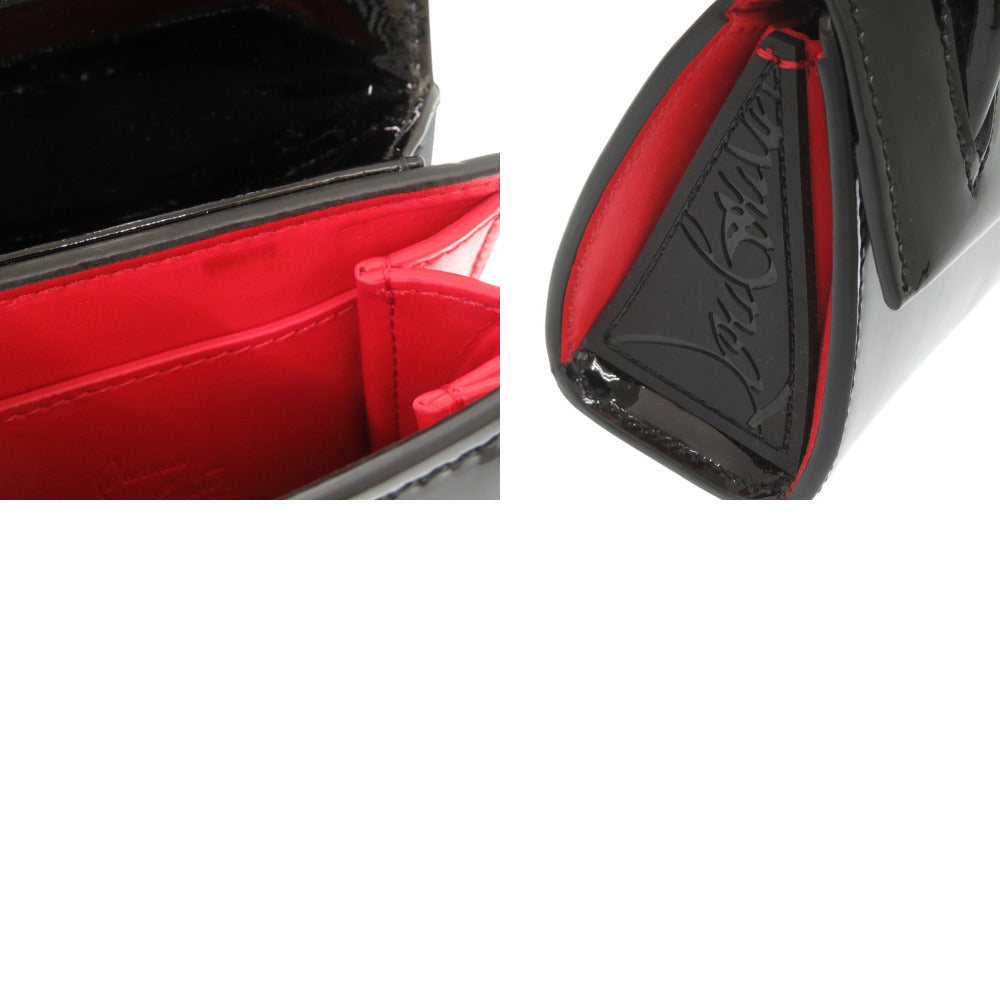 Christian Louboutin Shoulder Bag 1215050 Patent leather black Paloma Nano