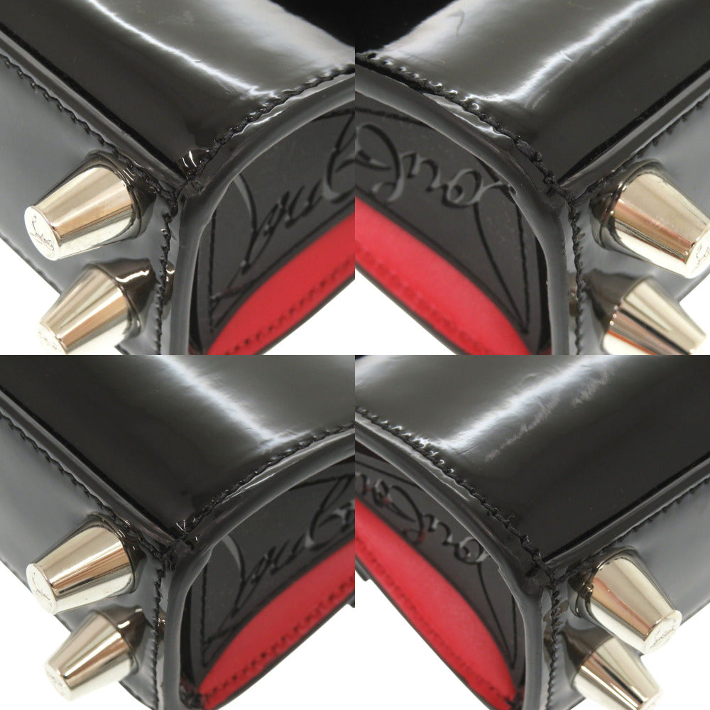 Christian Louboutin Shoulder Bag 1215050 Patent leather black Paloma Nano