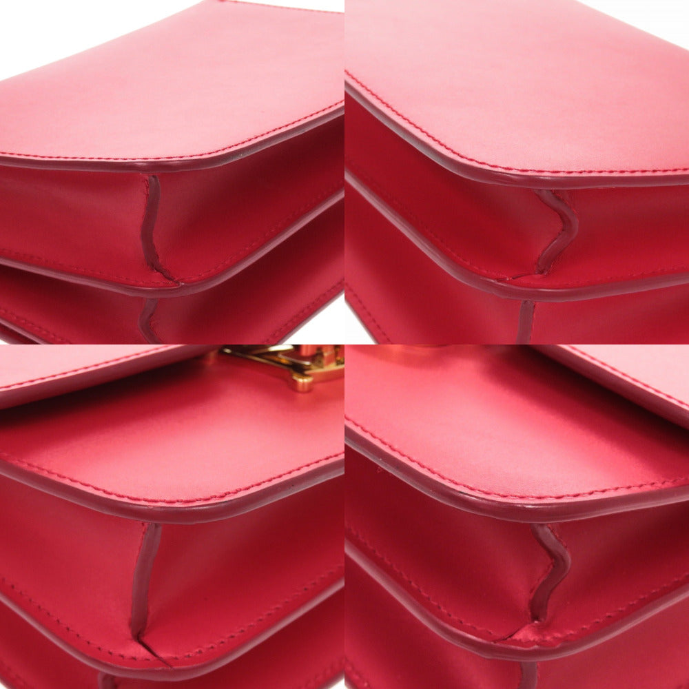 BURBERRY Shoulder Bag leather Red