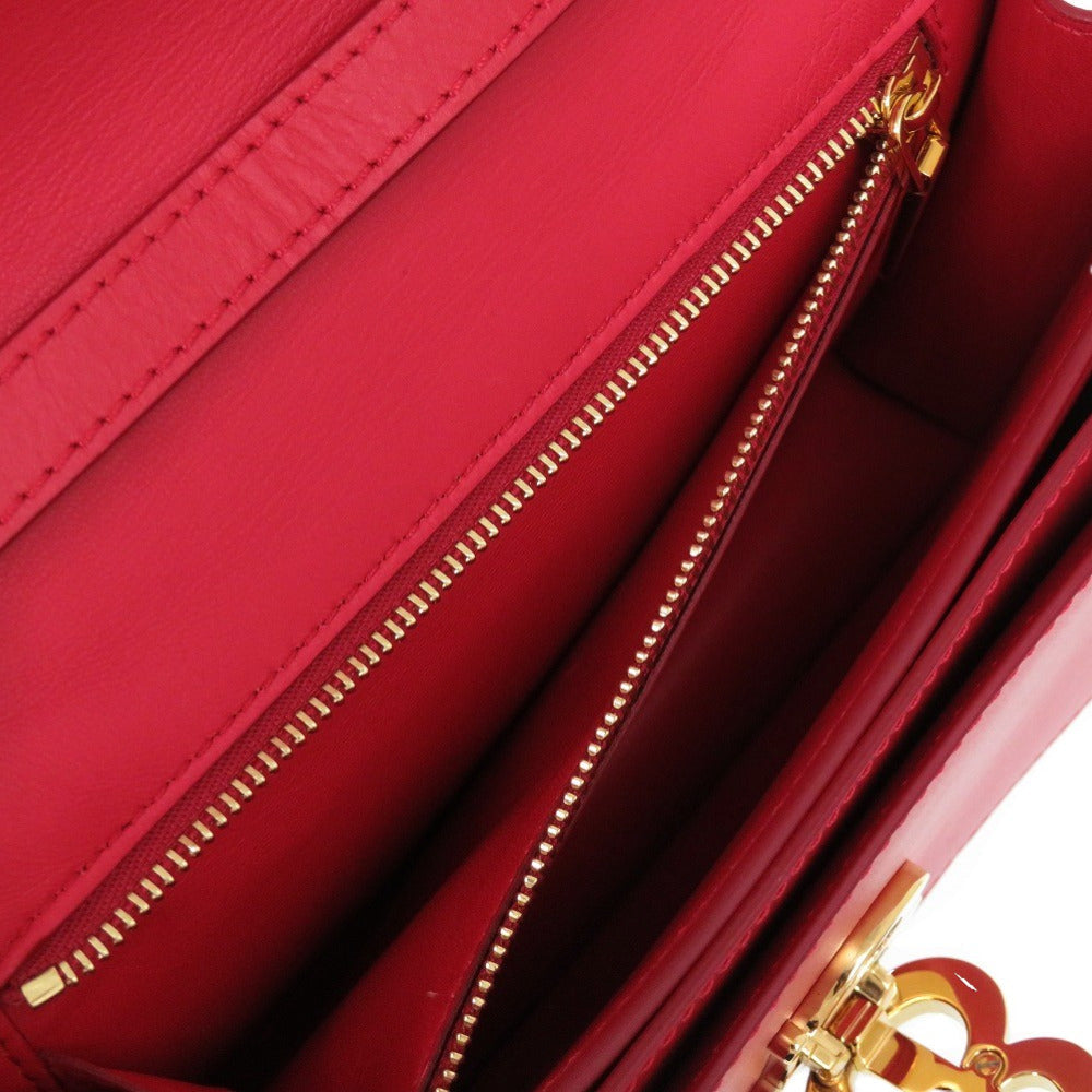 BURBERRY Shoulder Bag leather Red