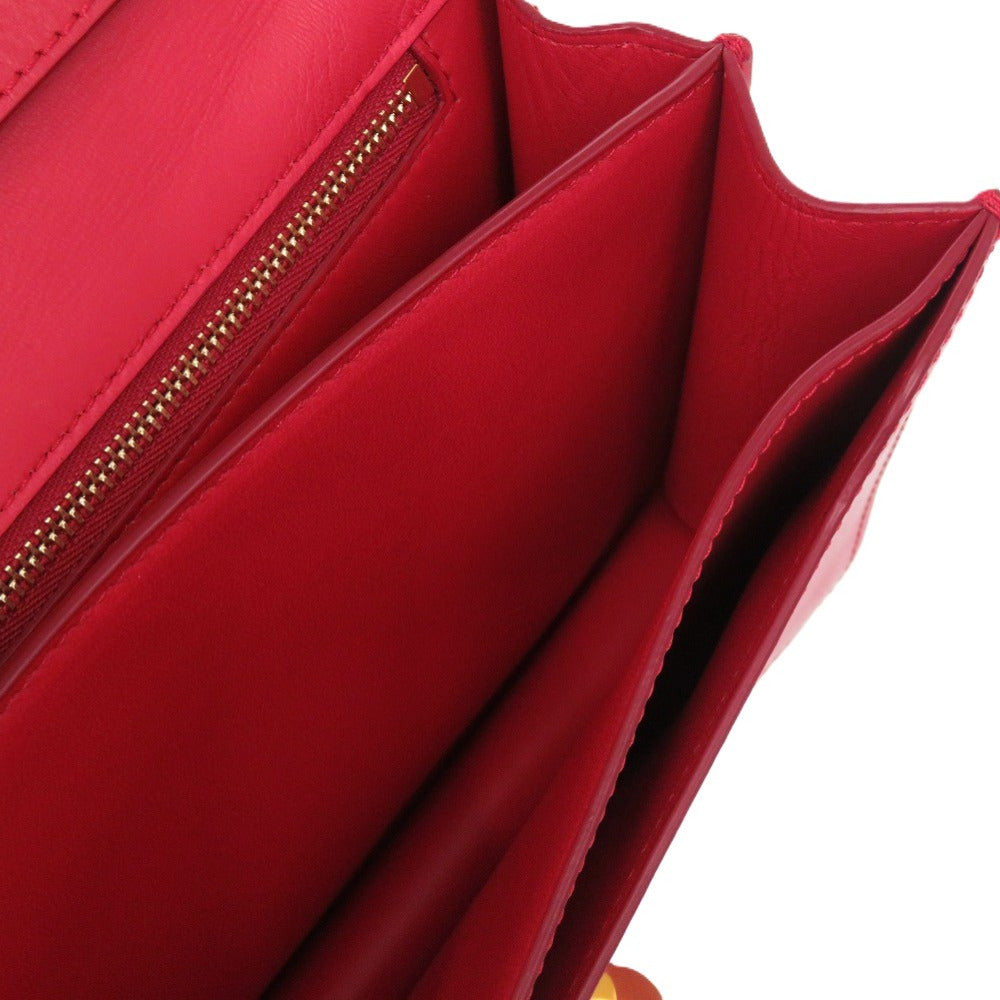 BURBERRY Shoulder Bag leather Red