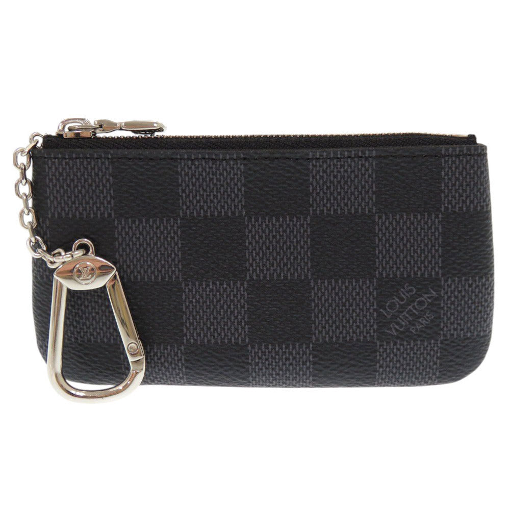 LOUIS VUITTON Coin case N60155 Damier Grafitto Canvas black Damier Graphite Pochette Cre