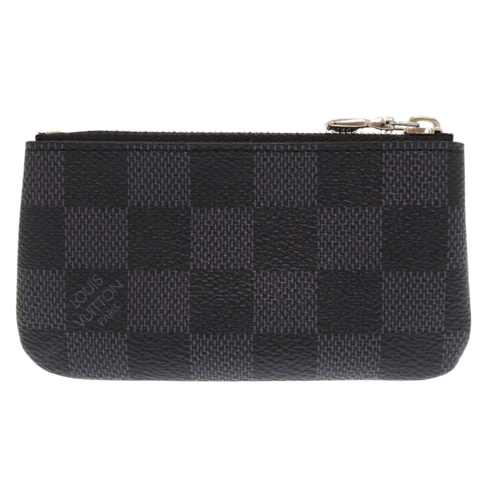 LOUIS VUITTON Coin case N60155 Damier Grafitto Canvas black Damier Graphite Pochette Cre