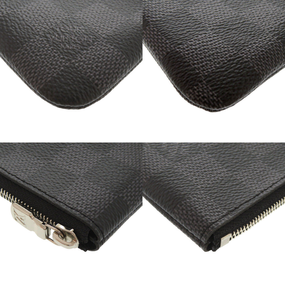 LOUIS VUITTON Coin case N60155 Damier Grafitto Canvas black Damier Graphite Pochette Cre