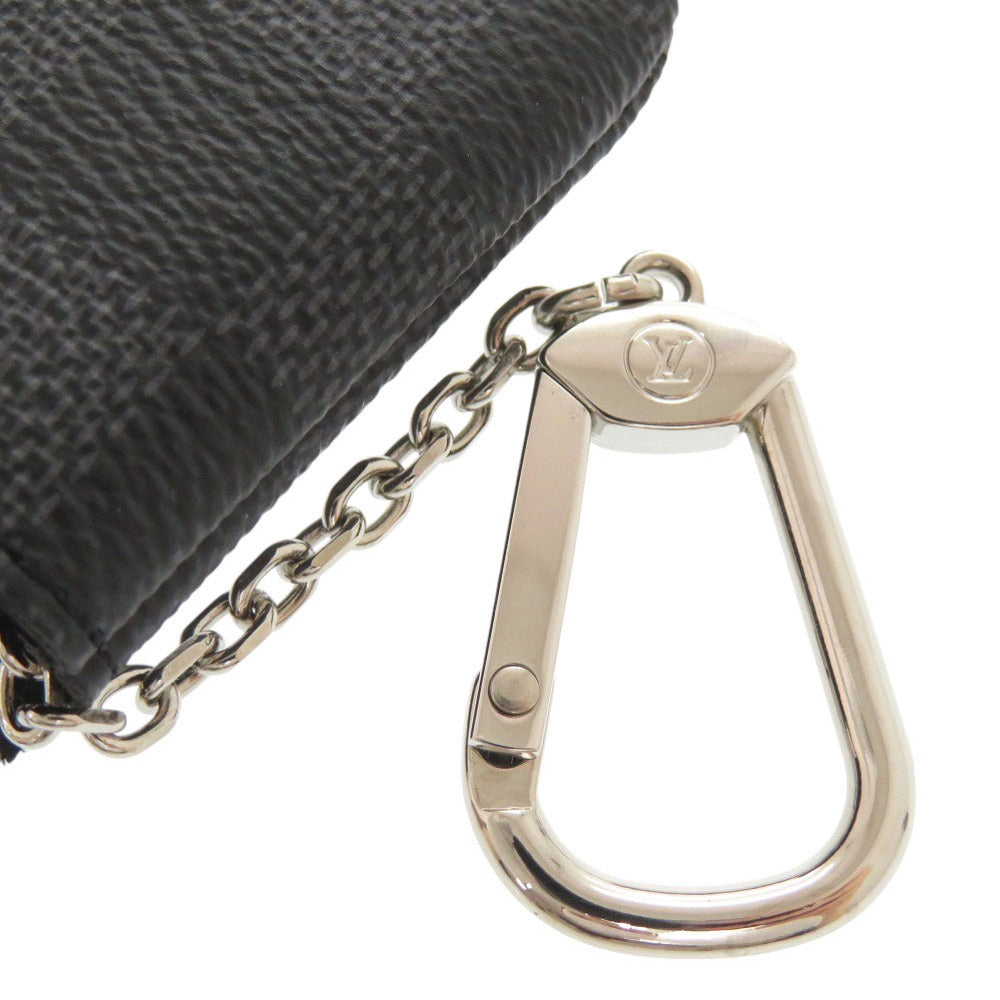 LOUIS VUITTON Coin case N60155 Damier Grafitto Canvas black Damier Graphite Pochette Cre