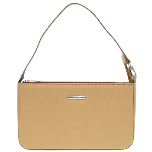 BURBERRY Shoulder Bag leather beige Women Used Authentic