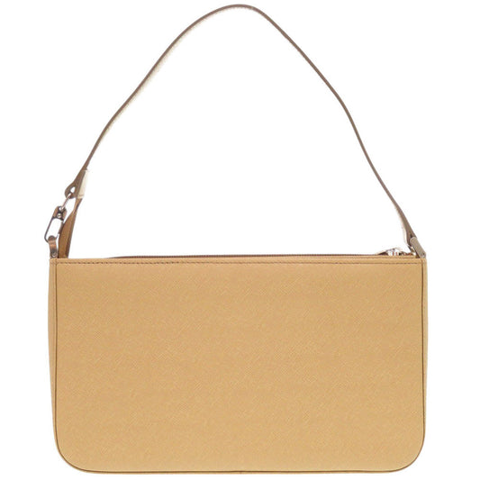 BURBERRY Shoulder Bag leather beige Women Used Authentic