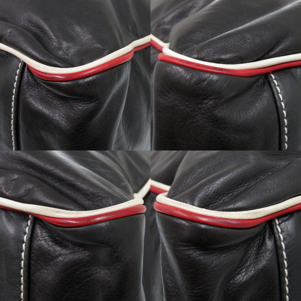 GUCCI Shoulder Bag 194458 leather black