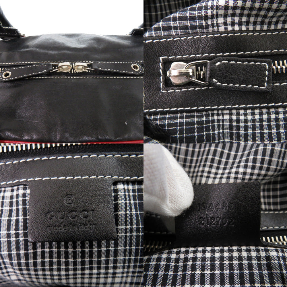 GUCCI Shoulder Bag 194458 leather black