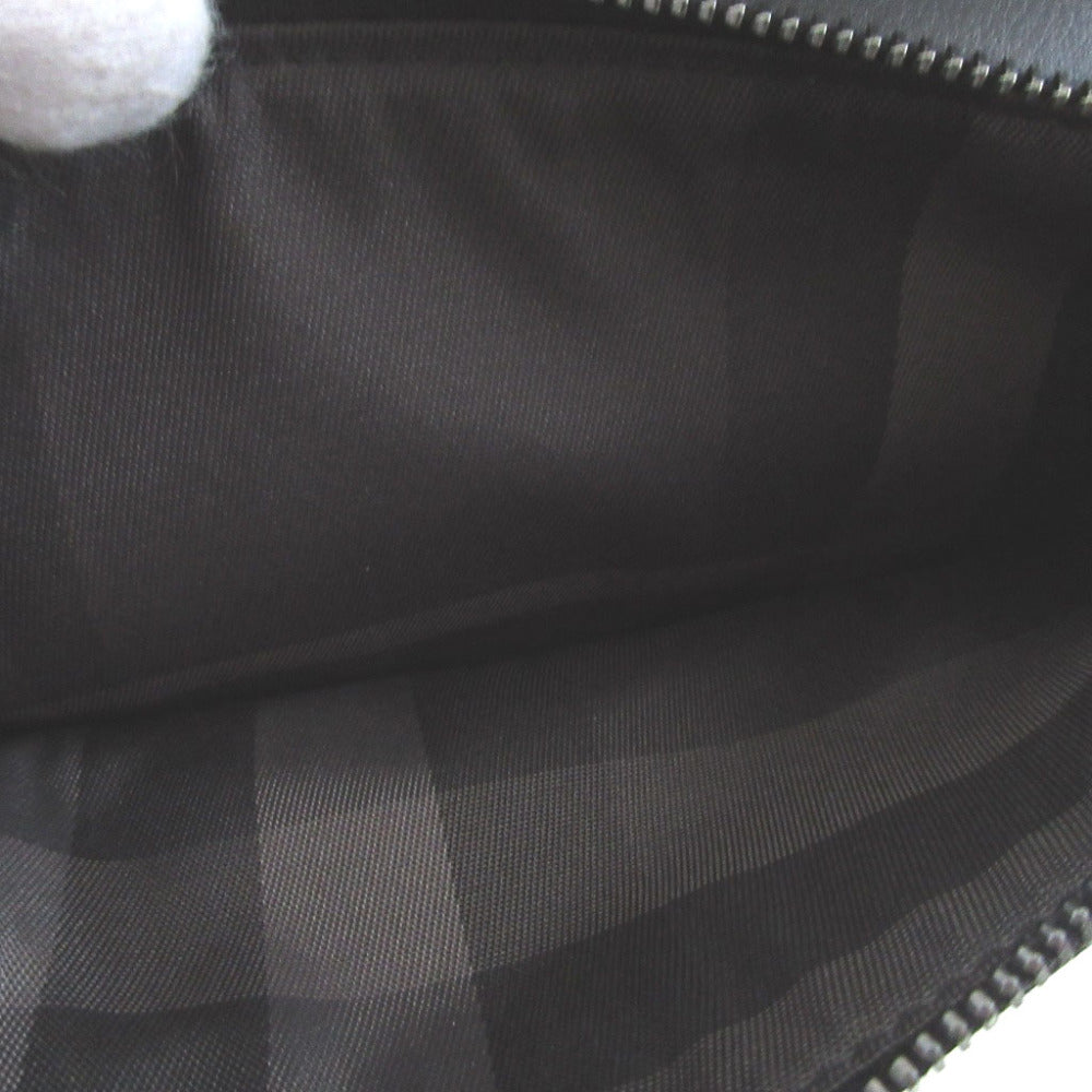 BURBERRY Long Wallet Purse leather black