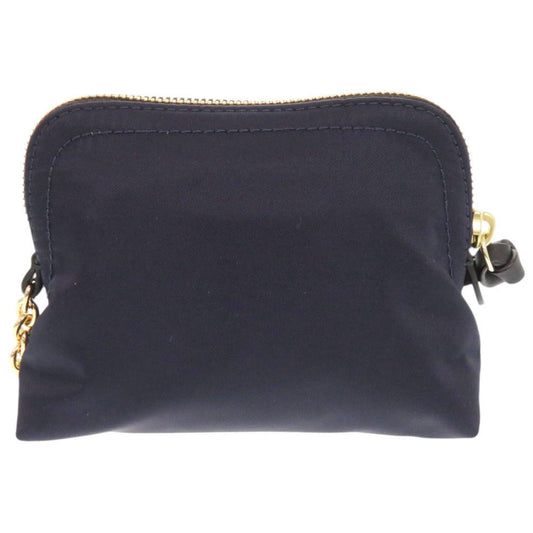 BURBERRY Pouch Nylon Navy Cosmetics Pouch Women Used Authentic