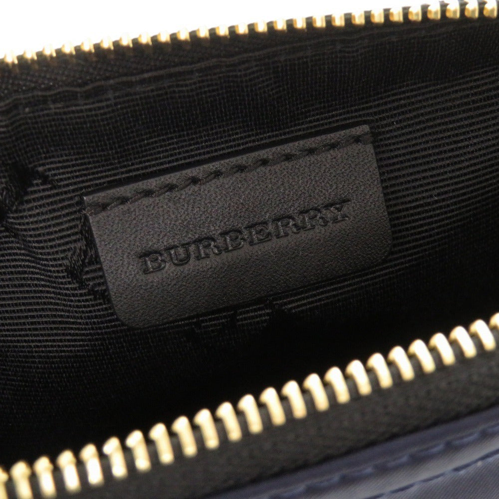 BURBERRY Pouch Nylon Navy Cosmetics Pouch Women Used Authentic