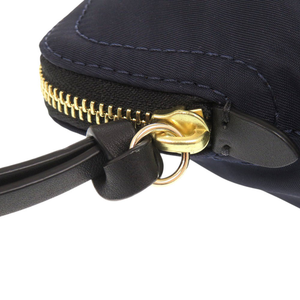 BURBERRY Pouch Nylon Navy Cosmetics Pouch Women Used Authentic