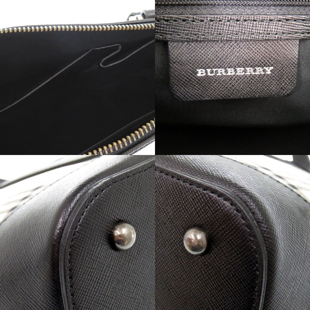 BURBERRY Handbag canvas Nova Check Mini Boston Duffel bag mens Used Authentic