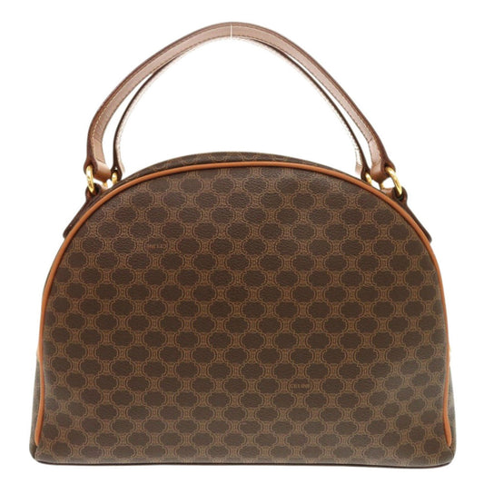 CELINE Handbag PVC, Leather Brown Macadam Women Used Authentic
