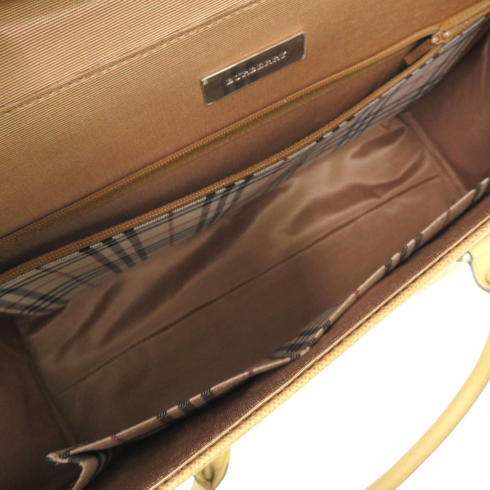 BURBERRY Handbag PVC beige