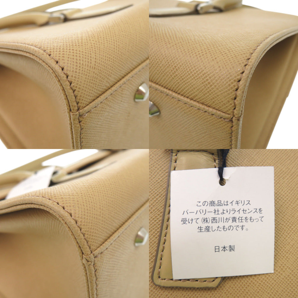 BURBERRY Handbag PVC beige