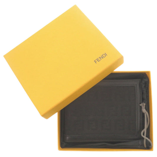 FENDI Bifold Wallet 7M0001 canvas black Zucca