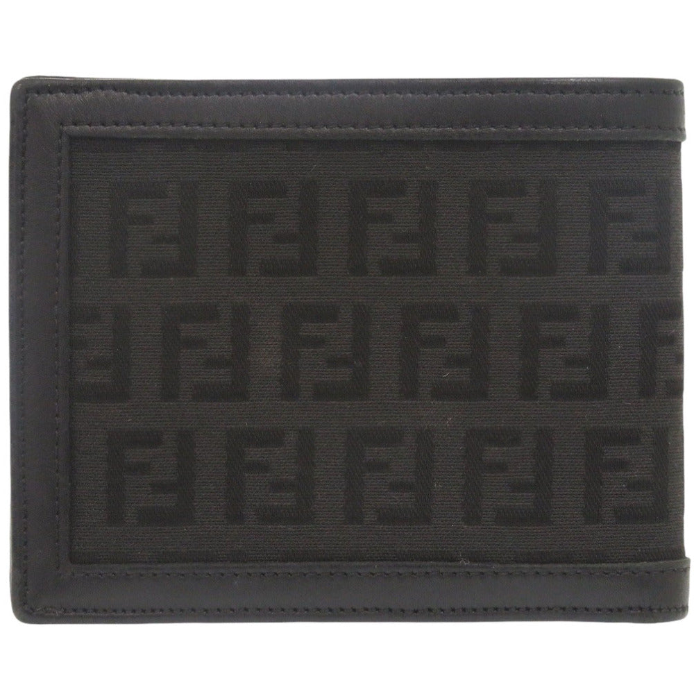 FENDI Bifold Wallet 7M0001 canvas black Zucca