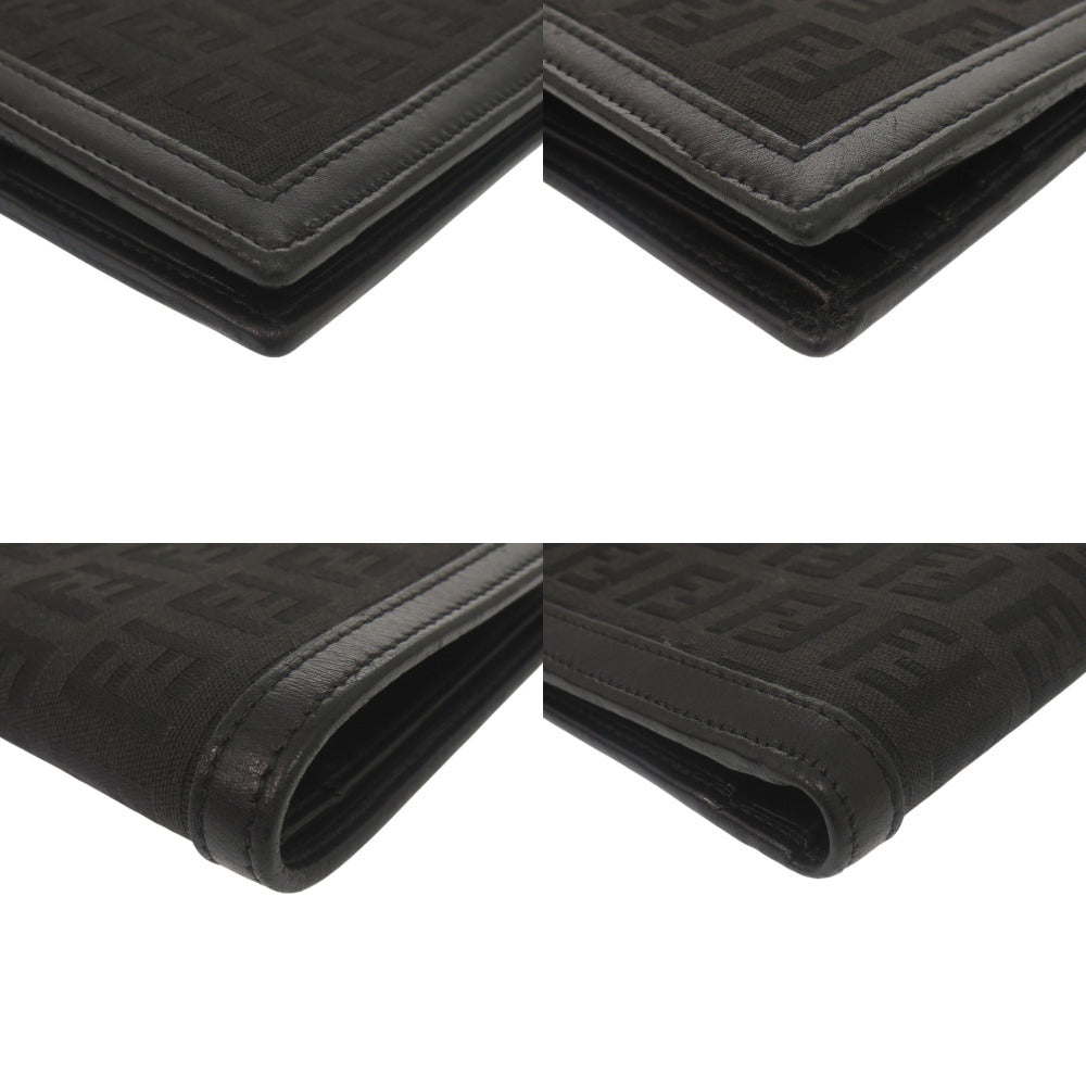 FENDI Bifold Wallet 7M0001 canvas black Zucca