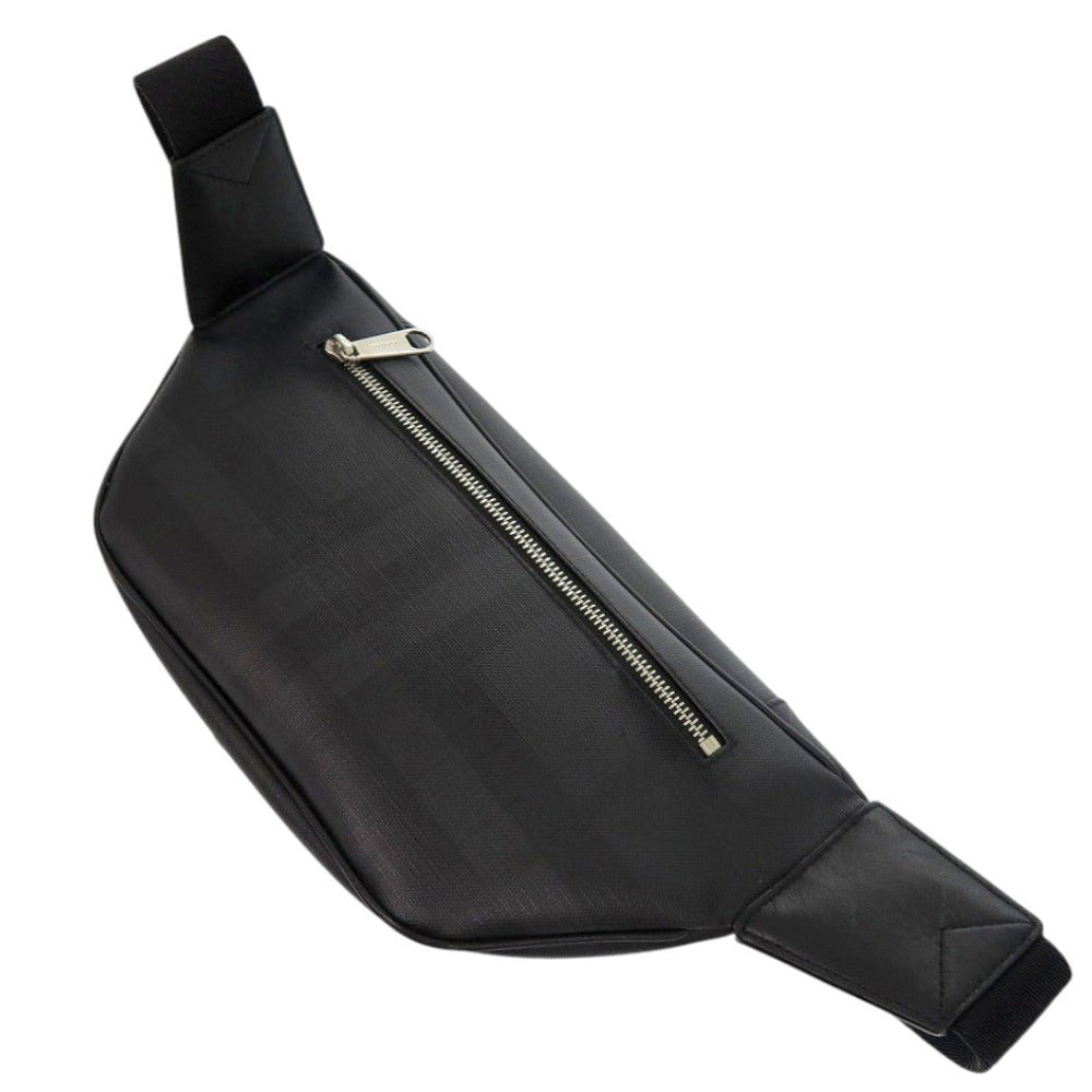 BURBERRY Waist bag 8014237 leather black London check Sling bag