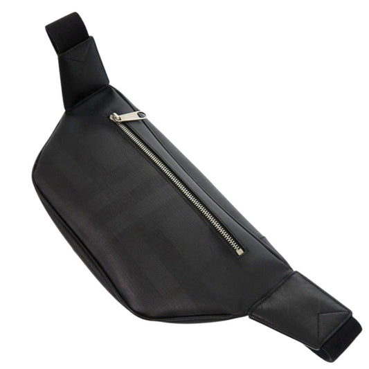 BURBERRY Waist bag 8014237 leather black London check Sling bag
