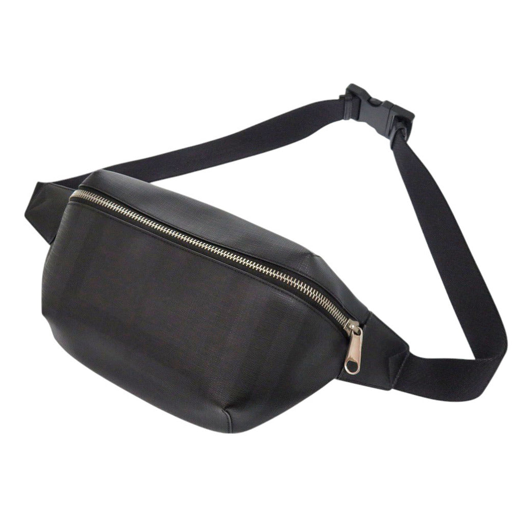 BURBERRY Waist bag 8014237 leather black London check Sling bag