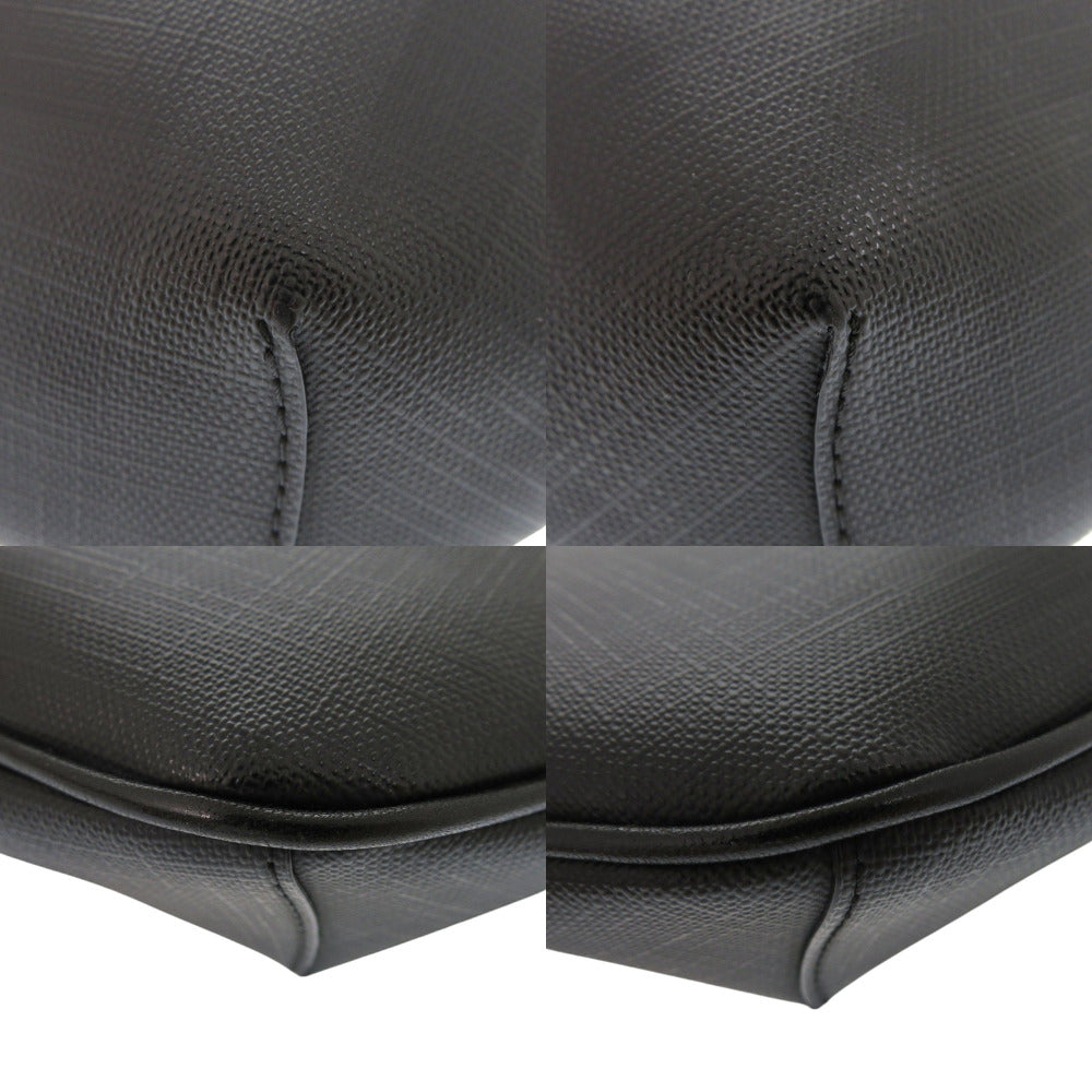 BURBERRY Waist bag 8014237 leather black London check Sling bag