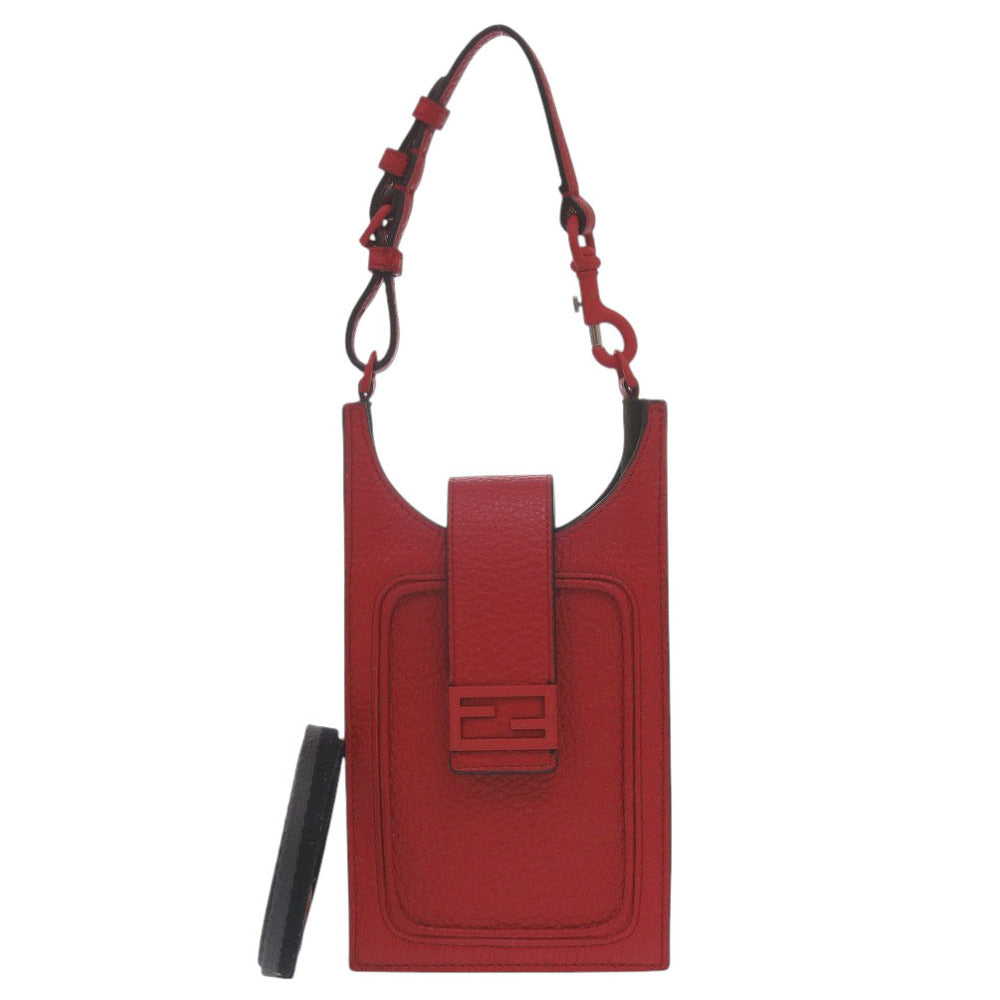 FENDI Shoulder Bag 7AR944 leather Red