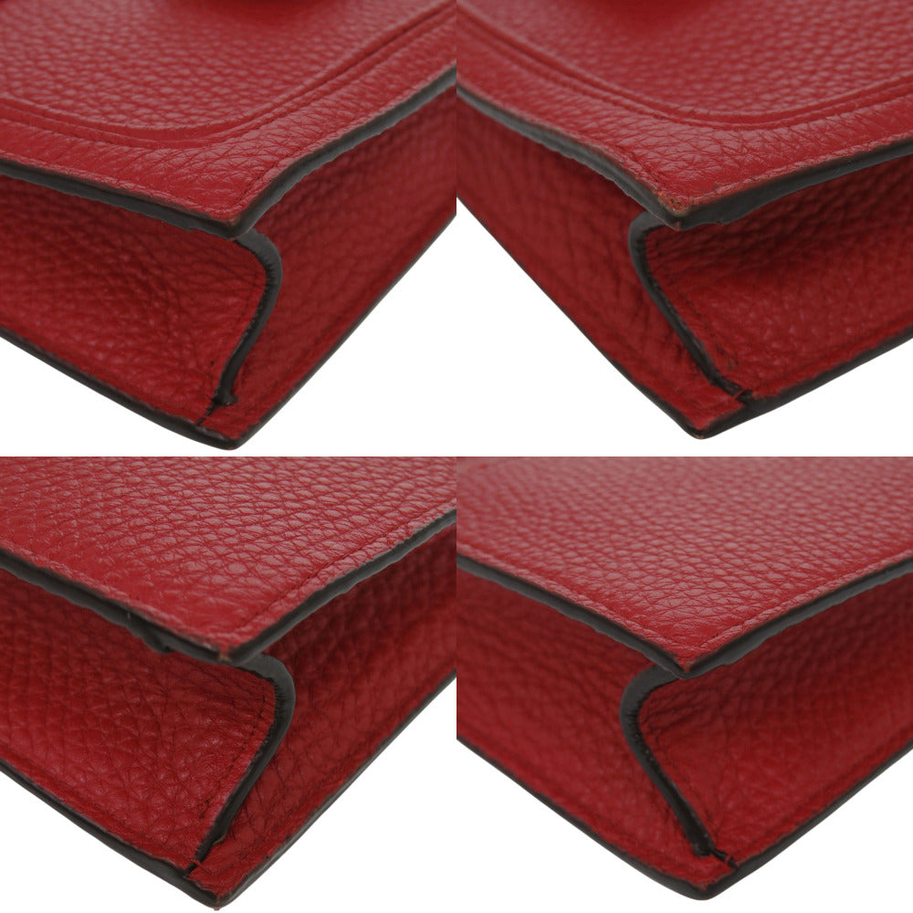 FENDI Shoulder Bag 7AR944 leather Red