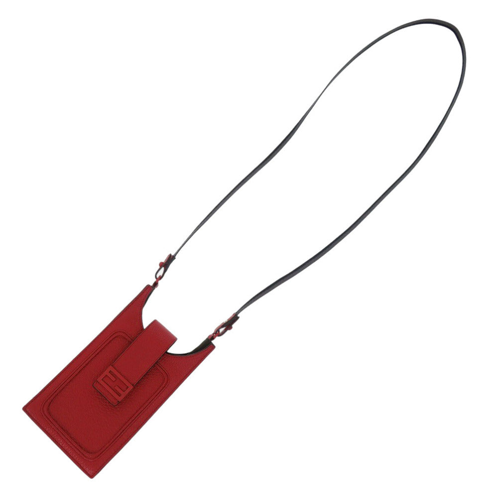 FENDI Shoulder Bag 7AR944 leather Red