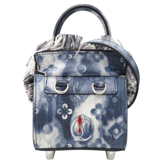 Christian Louboutin Shoulder Bag leather Navy Paloma Nano