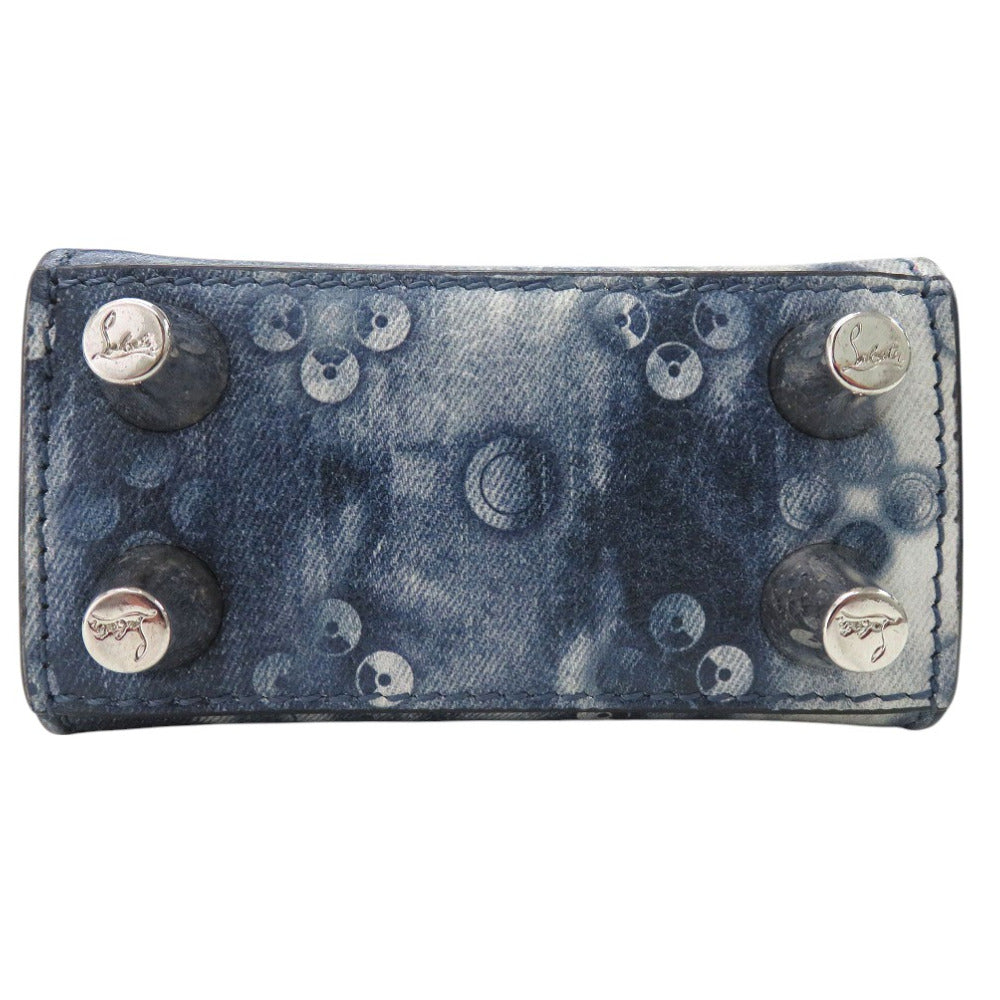 Christian Louboutin Shoulder Bag leather Navy Paloma Nano