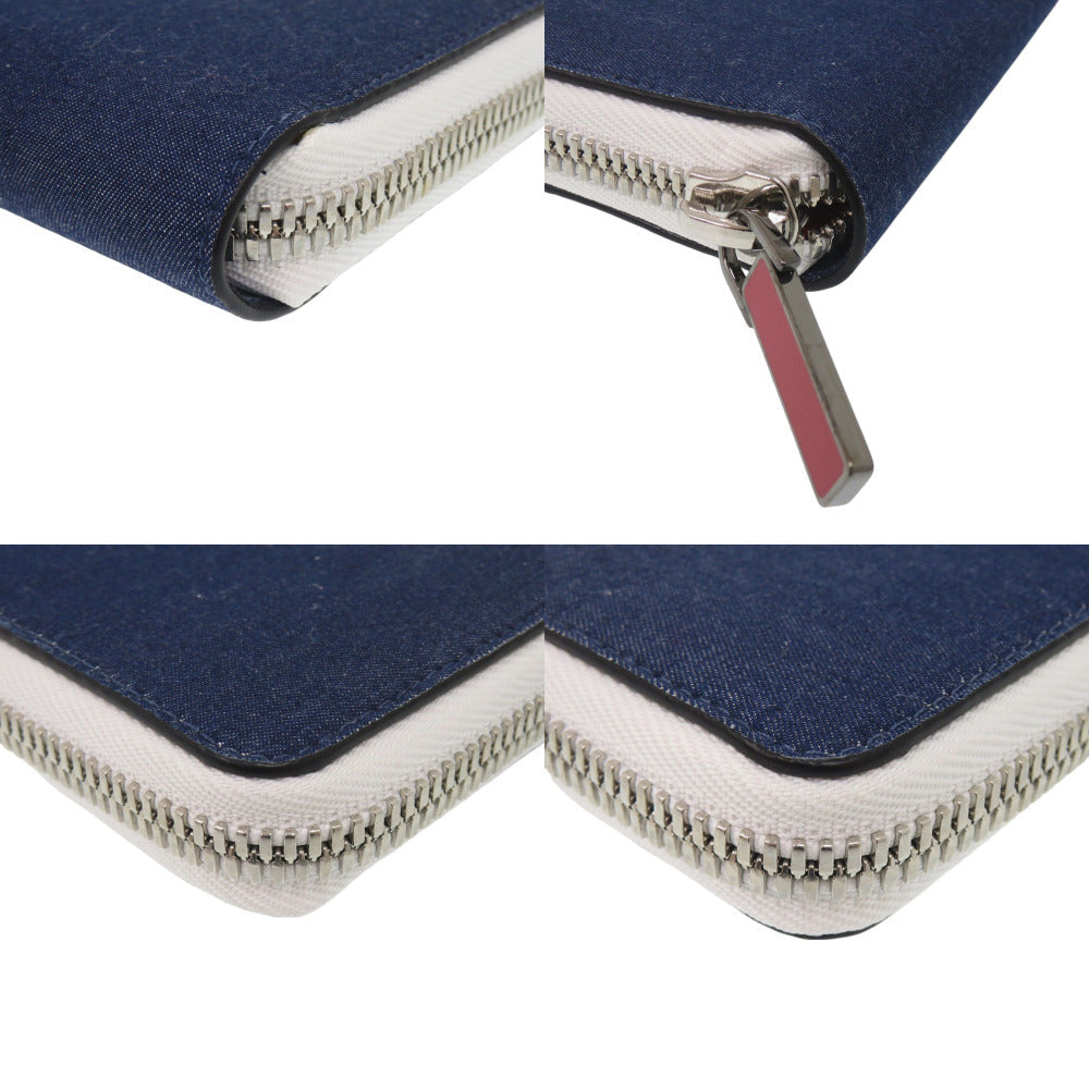 Christian Louboutin Long Wallet Purse 1235496 denim blue
