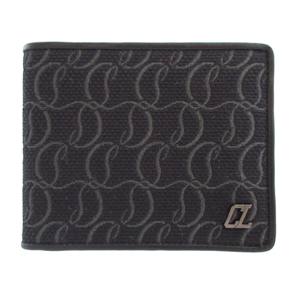 Christian Louboutin Bifold Wallet 1245223 canvas black