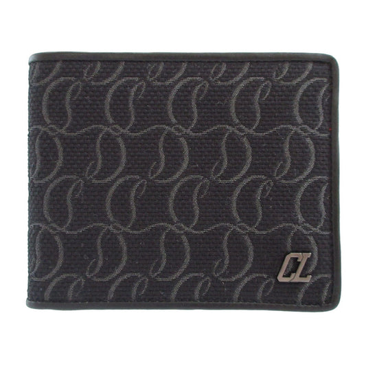 Christian Louboutin Bifold Wallet 1245223 canvas black