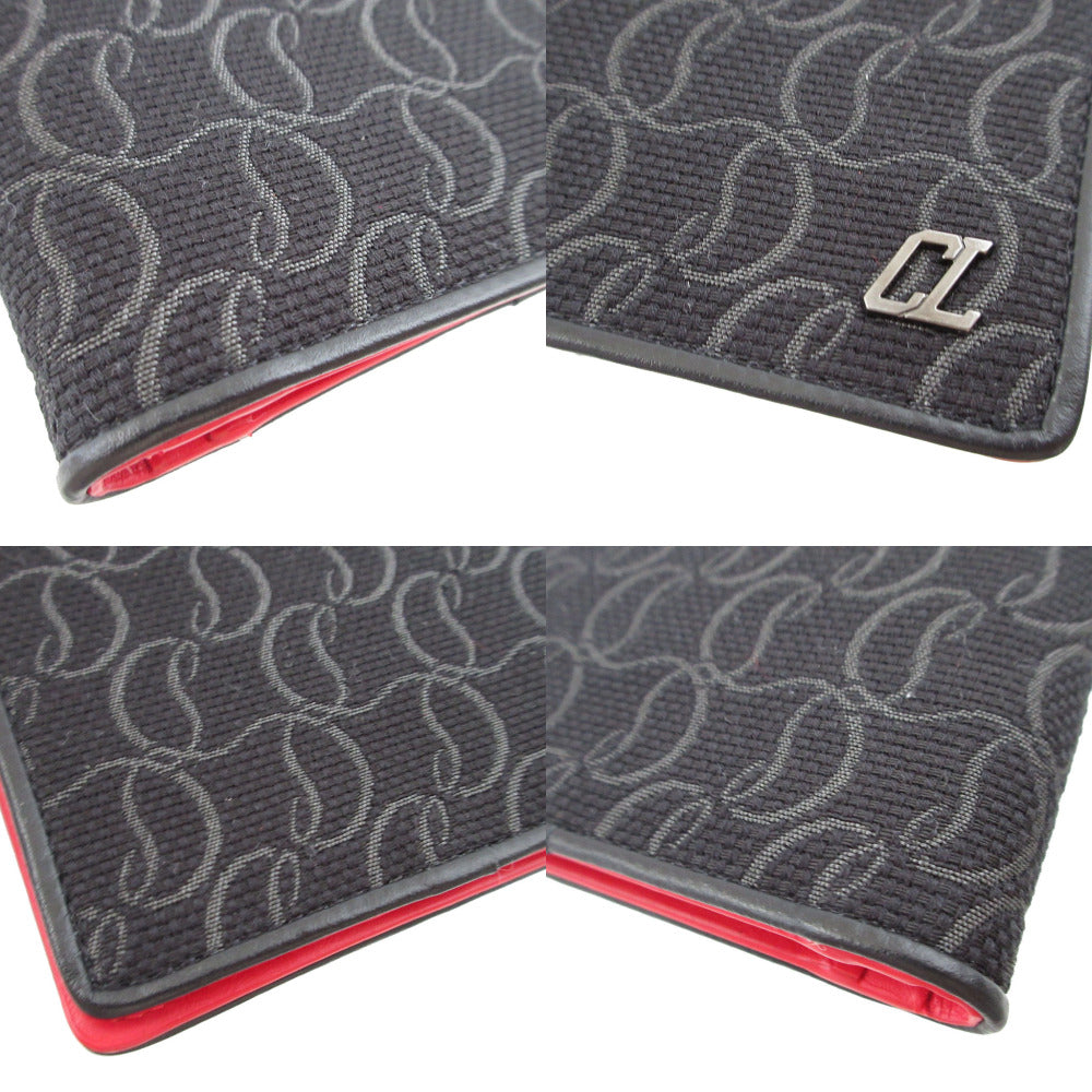 Christian Louboutin Bifold Wallet 1245223 canvas black