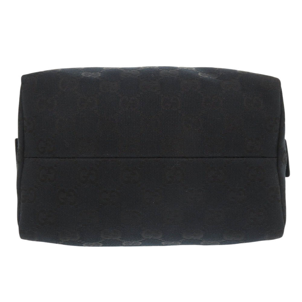 GUCCI Handbag 124542 GG canvas, leather black Women Used Authentic