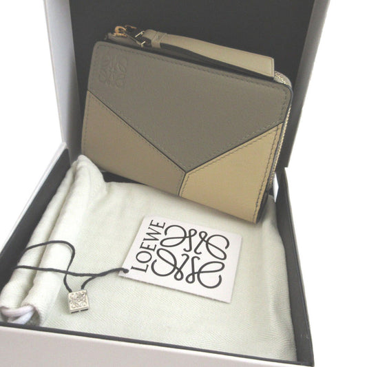 LOEWE Bifold Wallet C510P30X03 leather khaki puzzle