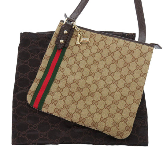 GUCCI Shoulder Bag 144388 GG canvas beige