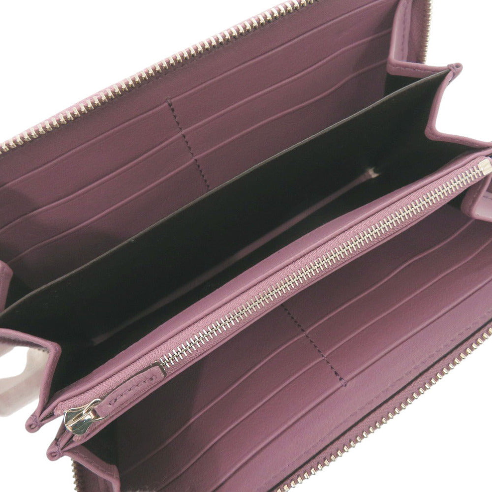 GUCCI Long Wallet Purse 374850 Matt Croco purple