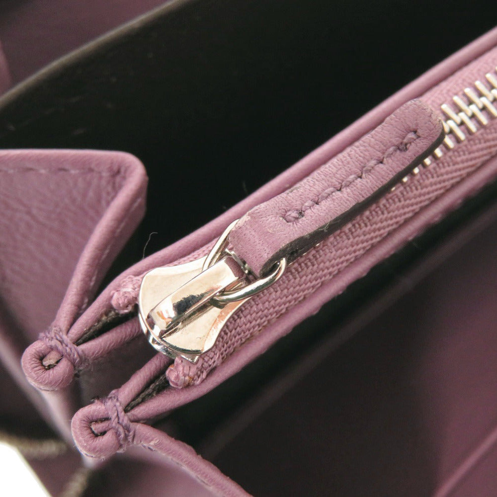GUCCI Long Wallet Purse 374850 Matt Croco purple