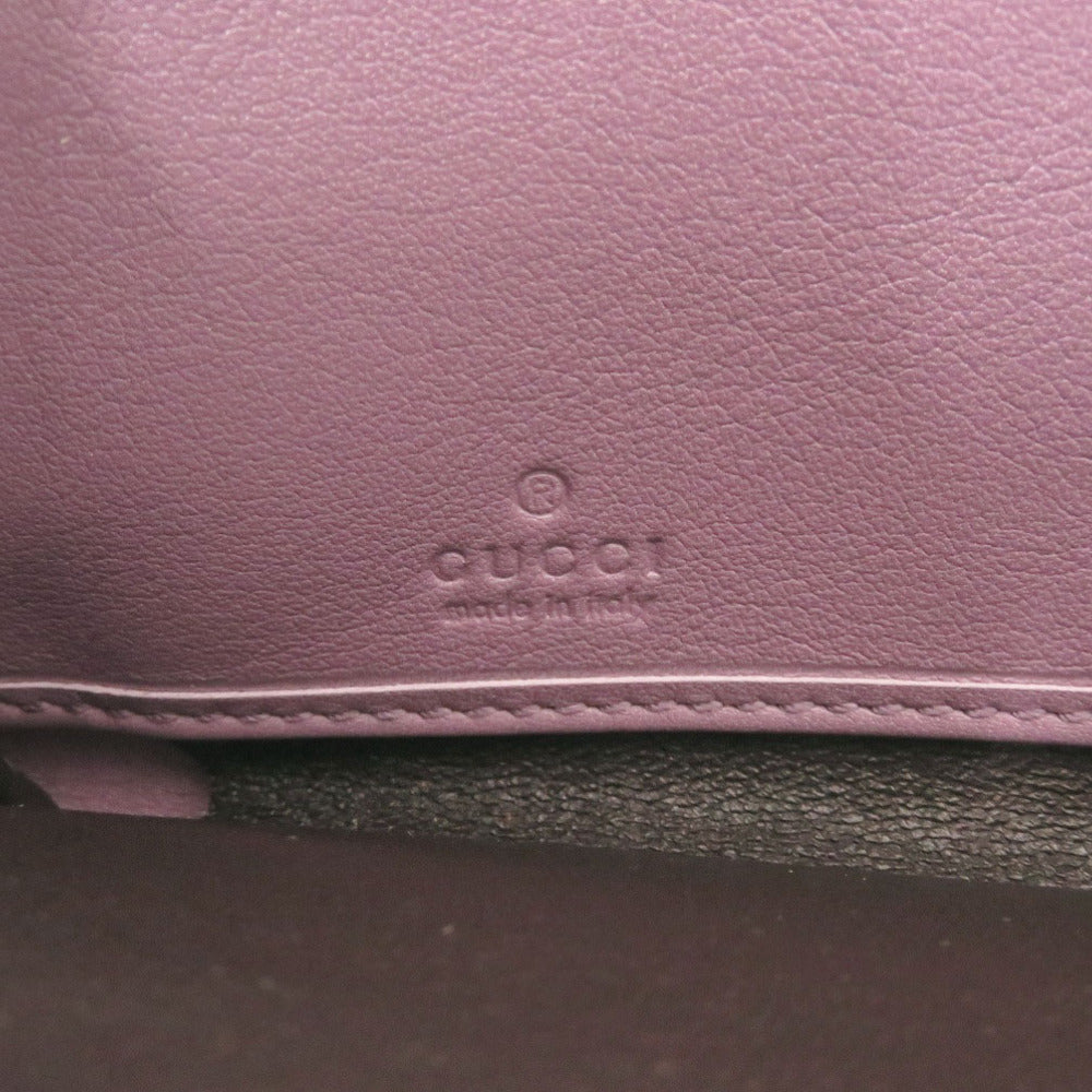 GUCCI Long Wallet Purse 374850 Matt Croco purple